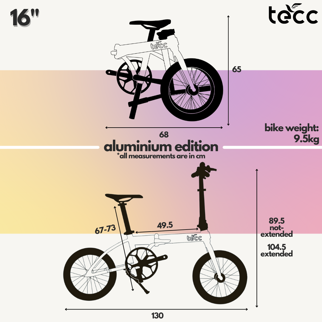 Folding top bike size